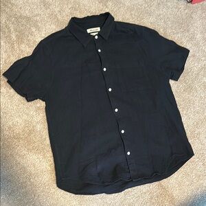 Black Short Sleeve Men's Shirt